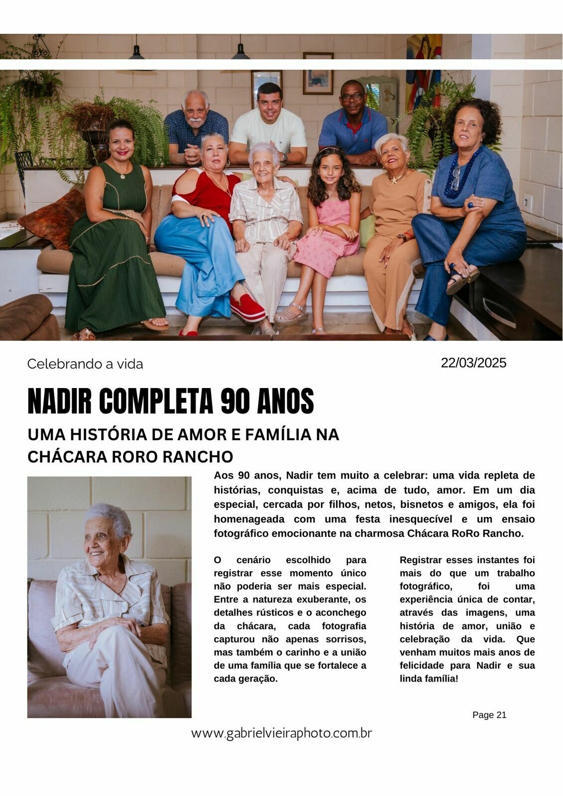 Foto Nadir 90 anos Foto Nadir 90 anos - Imagem 0